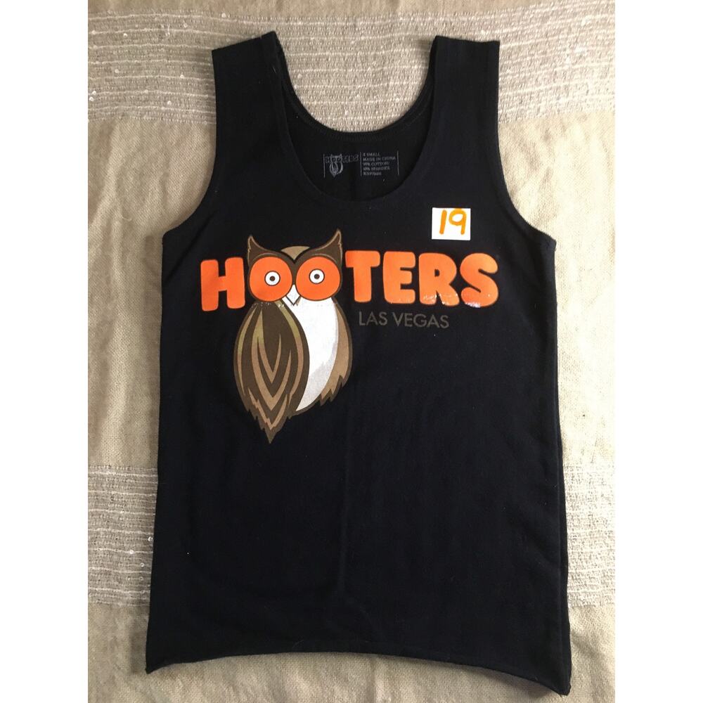 B26 #19 Hooters Girl Worn RARE Super Sexy Uniform Tank From Las Vegas NV Size Xs